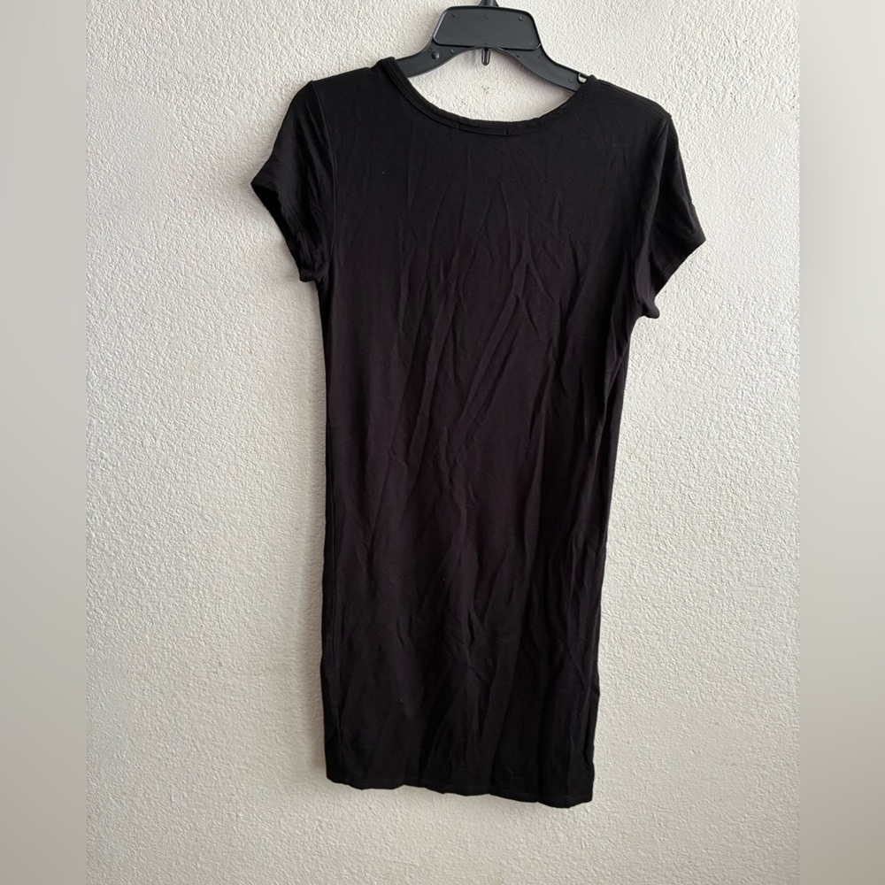 💥Antistar Black V-Neck Buttoned Detail Black Dress M - Picture 4 of 7